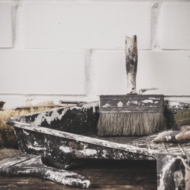 Boyama için kullanılan araçlar.