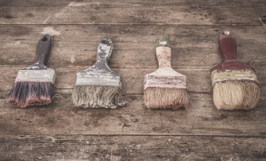 Boyama için kullanılan araçlar.