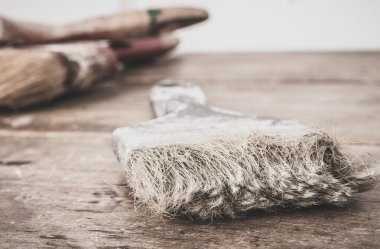 Boyama için kullanılan araçlar.