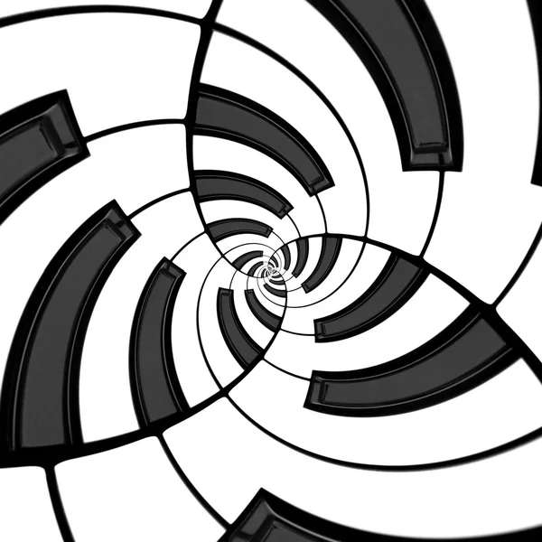 Teclado de três vias espiral — Fotografia de Stock