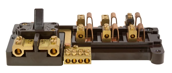 Inside an Old Fuse Box — Stock Photo, Image