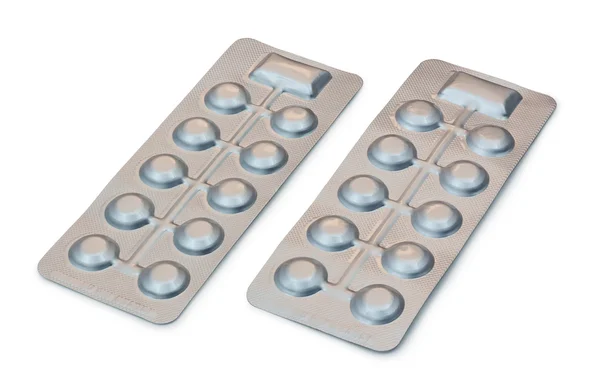 Two Blister Packets of Pills — Stock Photo, Image