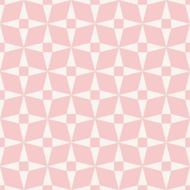 pastel renkli rhombus ve yıldız desen.