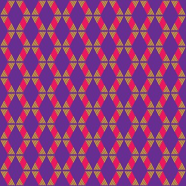 kesintisiz çizgili renkli rhombus desen.