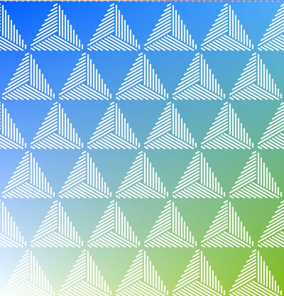 Motif triangle sur fond dégradé de couleur . — Image vectorielle