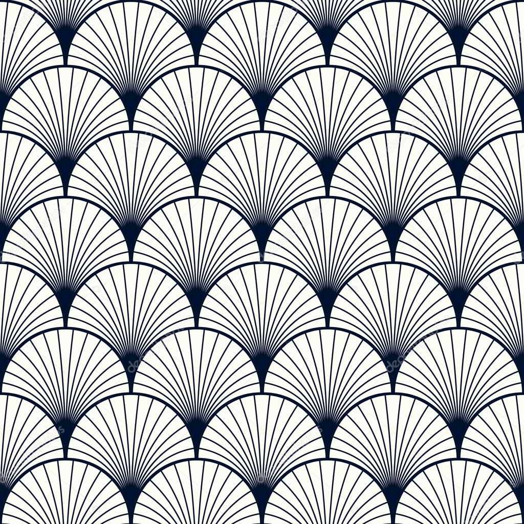 vintage pattern of shells