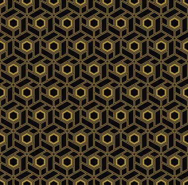 art deco tarzında altıgen blokları