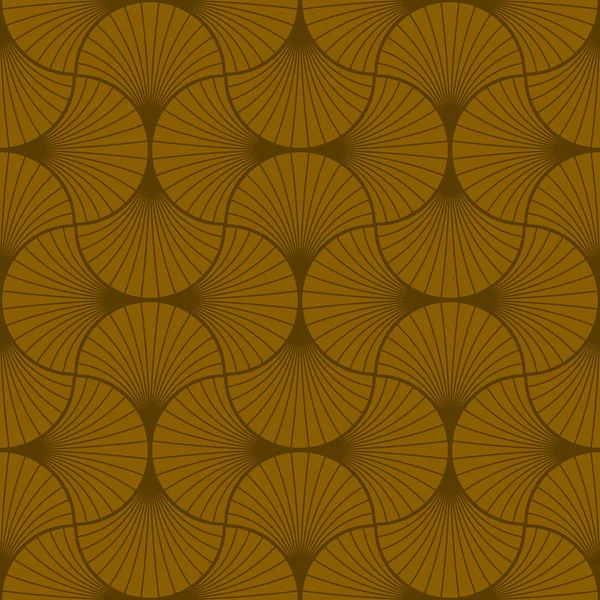 円弧を重複のアールデコ パターン — ストックベクタ