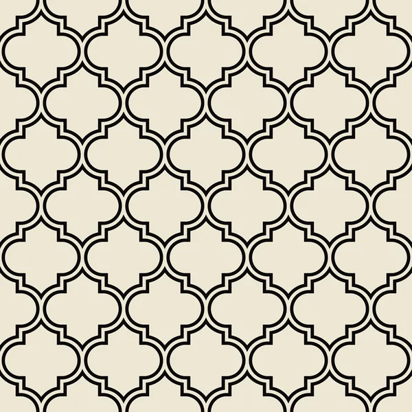 Quatrefoil vzorek, dekorativní rámec — Stockový vektor