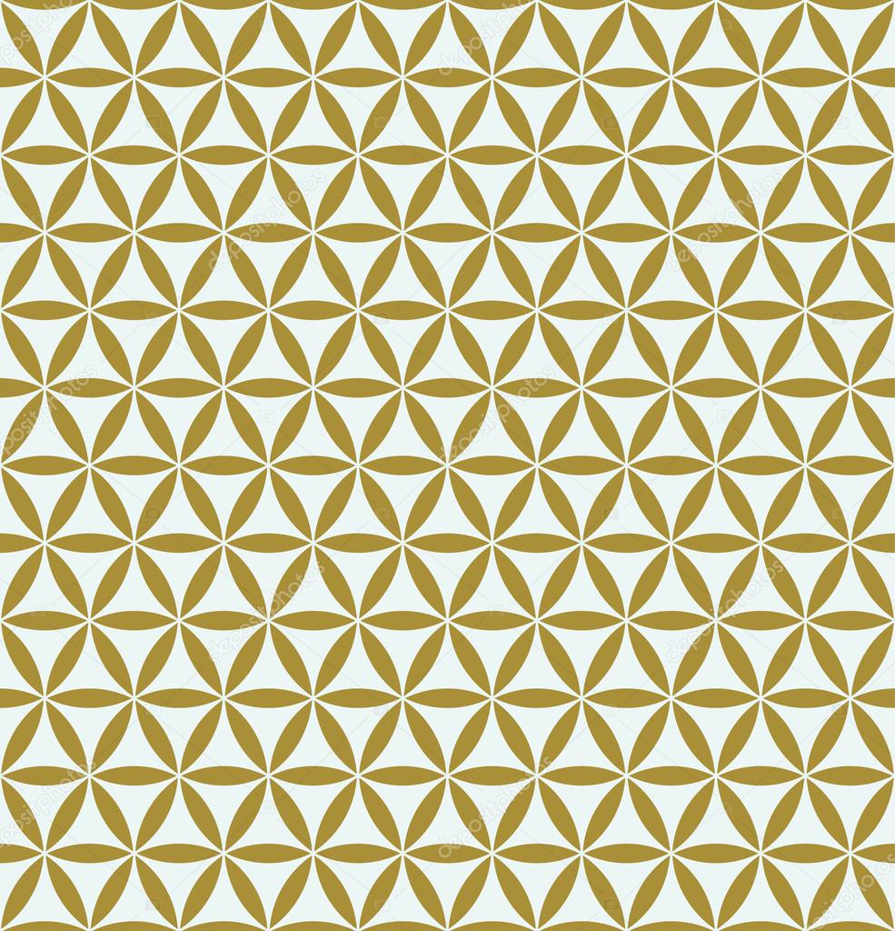 minimalistic gold colored geometric pattern