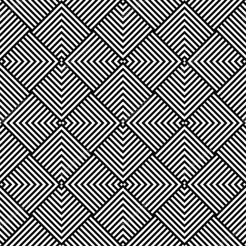 geometric pattern of black and white corners