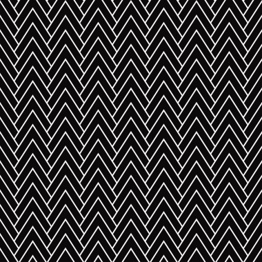 siyah-beyaz chevron desen