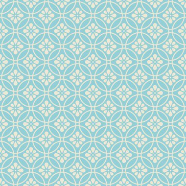 mavi renkli çiçek desenli