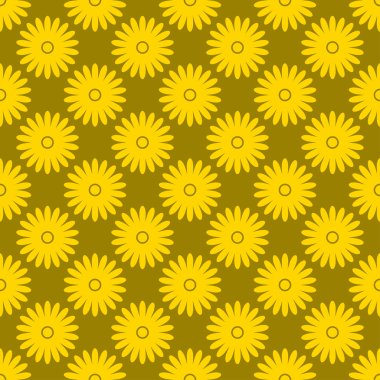 sarı çiçek desenli