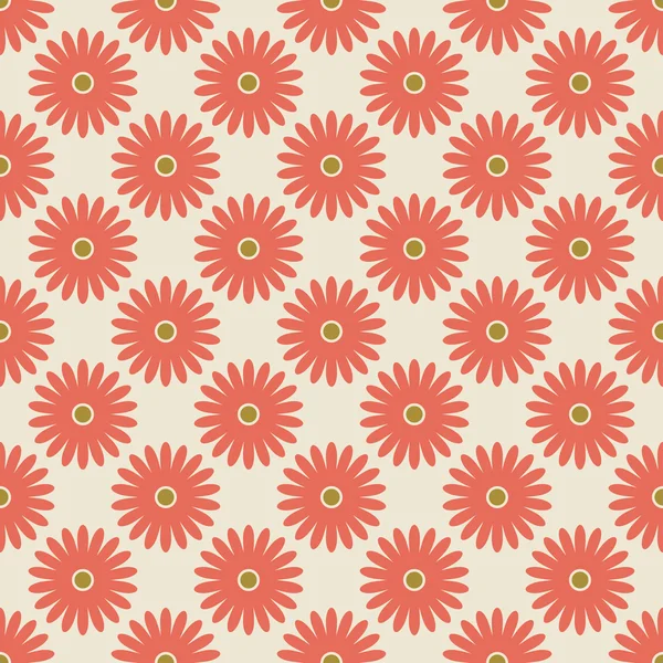 단순 한 솔기없는 꽃무늬 — 스톡 벡터