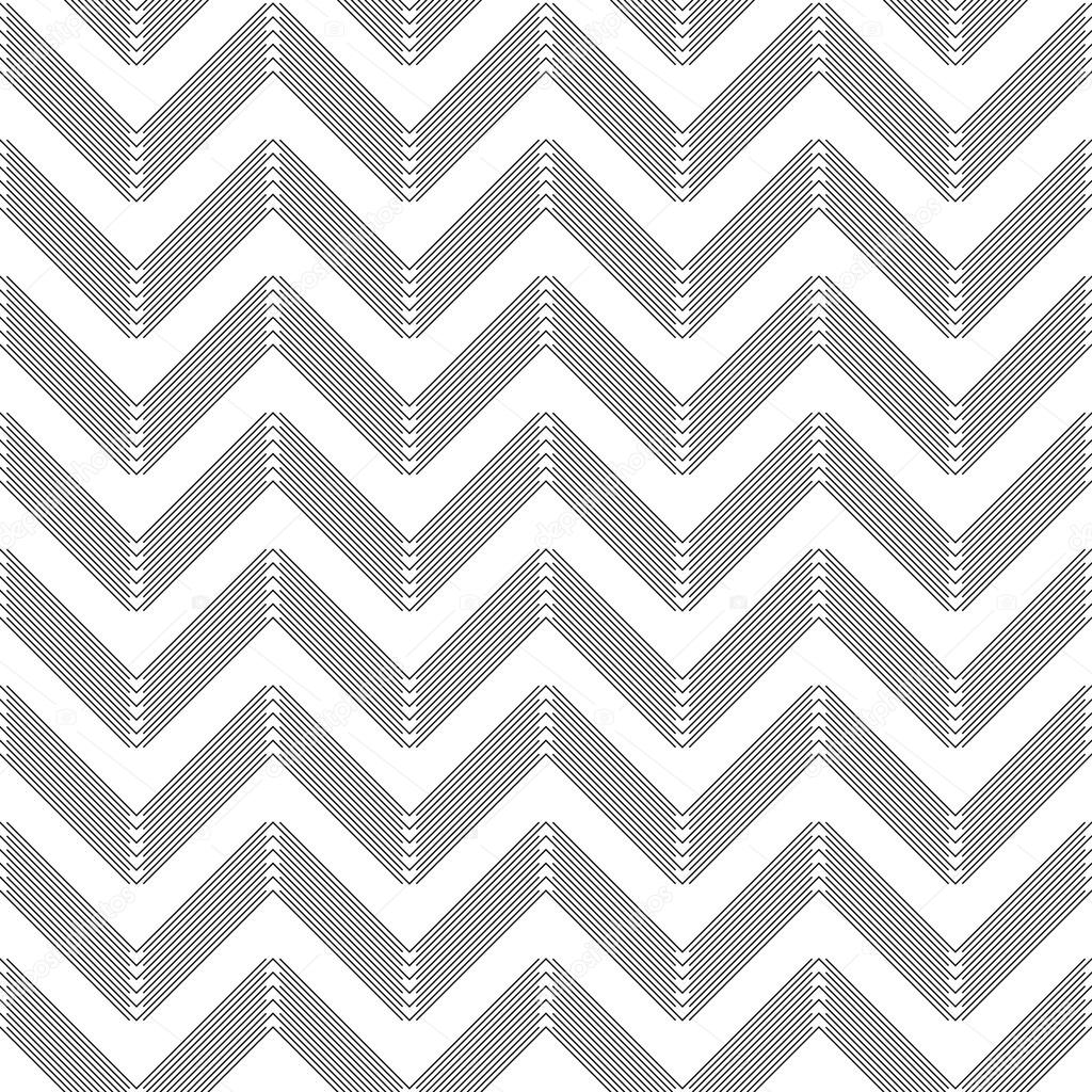 black and white chevron pattern of slim lines