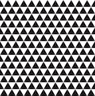 tek renkli ızgara desen üçgen