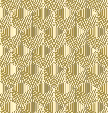 optik illüzyon anahat altıgen desen