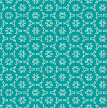 geometrik çiçek deseni