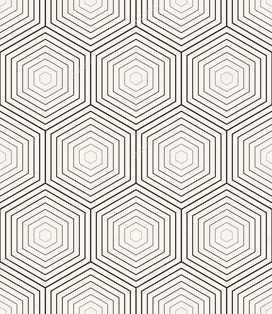 geometric pattern of hexagons