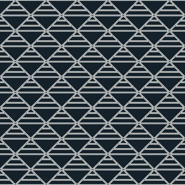 Motif géométrique monochrome contour — Image vectorielle