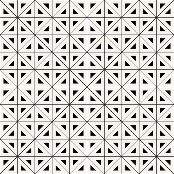 삼각형의 흑인과 백인 기하학적 패턴 — 스톡 벡터
