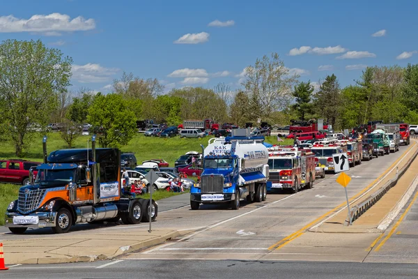 Wereld Record Truck konvooi — Stockfoto