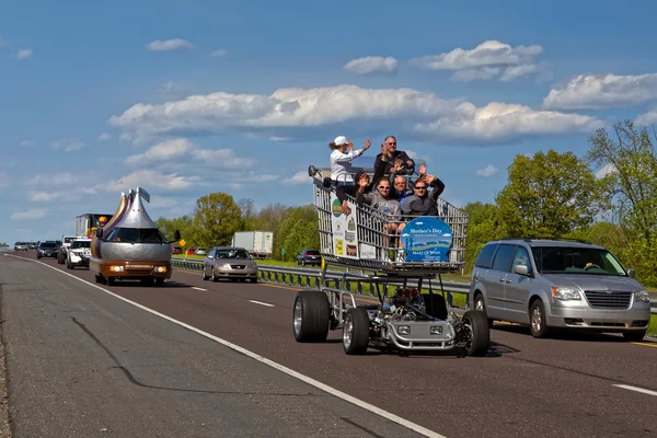 Guinness World Record lastbil konvoj — Stockfoto