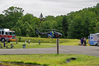 Tıbbi Helecopter sinekli taşıma için