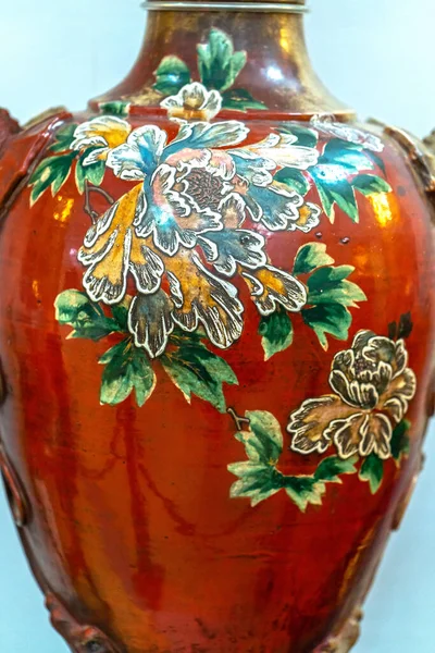 Cerâmica Policromada Antiga China Século Xviii Início Século Xix Itens — Fotografia de Stock