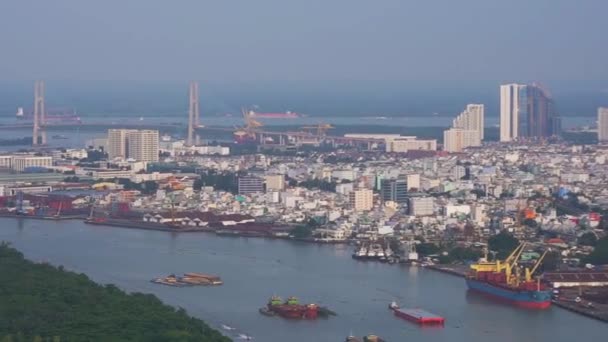 Chi Minh City Βιετνάμ Ιουλίου 2020 Υψηλή Θέα Της Σαϊγκόν — Αρχείο Βίντεο