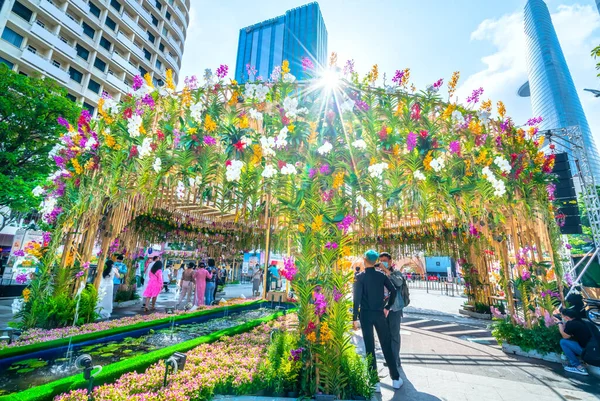 Chi Minh City Vietnam February 9Th 2021 Walking Street Morning — Stock Photo, Image