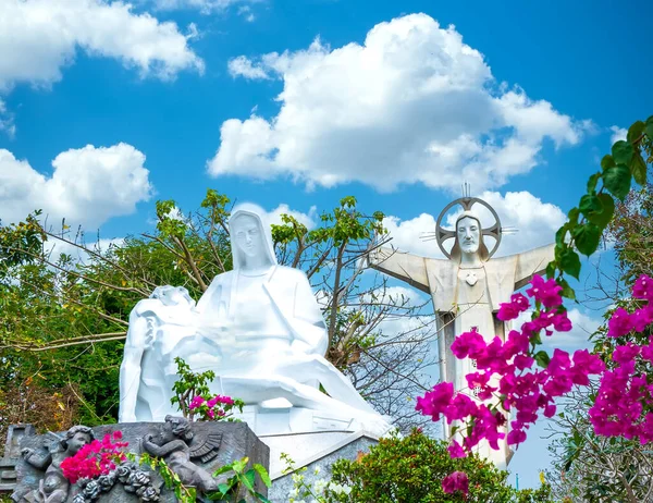 Vung Tau Vietnam Febrero 2021 Estatua María Sosteniendo Señor Jesús — Foto de Stock