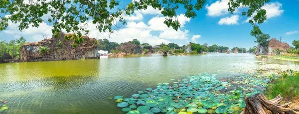 Dong Nai Vietnam Marzo 2019 Paisaje Colina Está Decorado Zonas —  Fotos de Stock