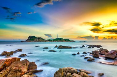 Doğa üzerinde güzel gün batımı