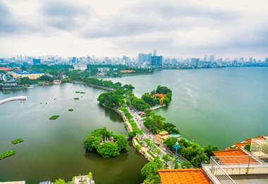 Tayland 'daki Pattaya şehrinin havadan görünüşü
