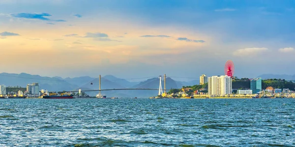 Hong Kong şehrinin manzarası