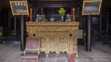 Tayland 'da bir Budist tapınağının içinde.