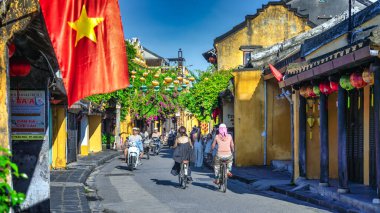 Hanoi, Vietnam 'da sokak manzarası