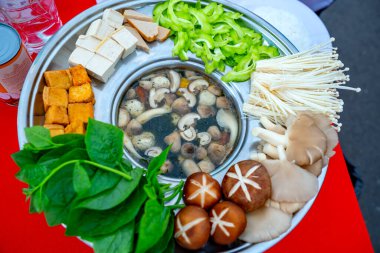 Lezzetli yiyeceklerin yakın görüntüsü