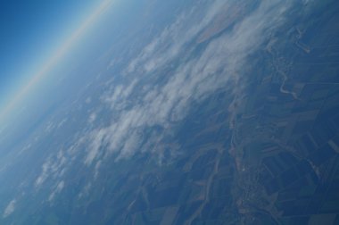 Tarımsal bitki üzerinde havadan görünümü