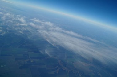 Tarımsal bitki üzerinde havadan görünümü