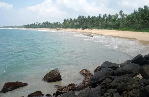 Vilda stranden på sri Lankas kust — Stockfoto