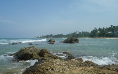 Tropikal lagün deniz kenarı .