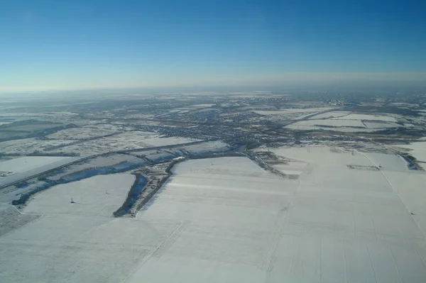 Vue aérienne sur la plante agricole — Photo