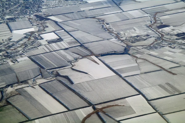 Vue aérienne sur la plante agricole — Photo