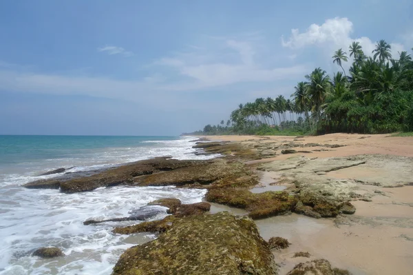 Stones on the idyllic beach in Sri Lanka. — Stock Photo, Image