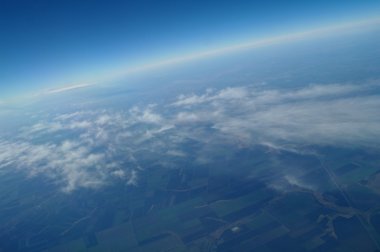 Cennet ve dünya gökyüzü görünümü