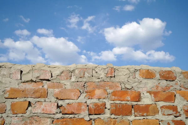 Viejo muro de ladrillo rojo — Foto de Stock