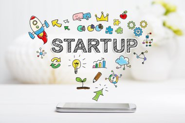 Başlangıç kavramı ile smartphone 